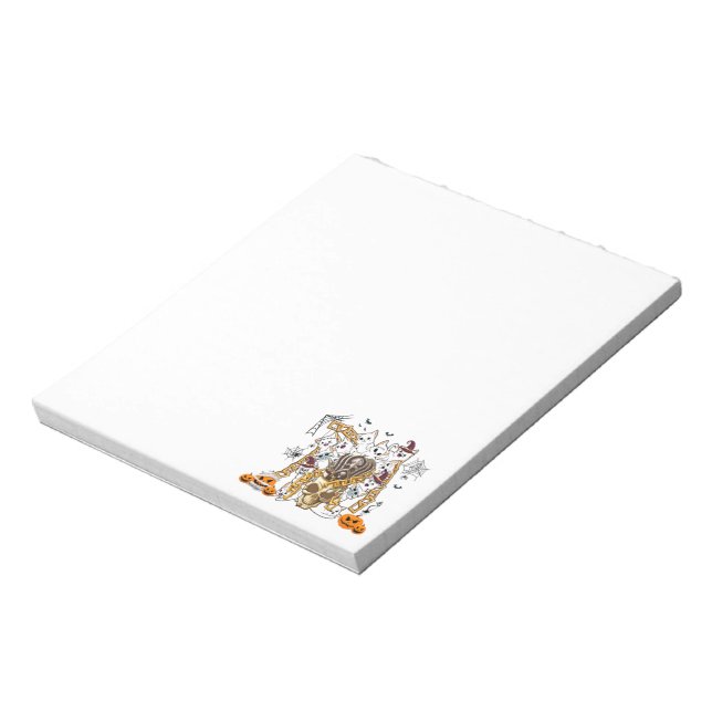 Cute and Funny Spooky Evil Cats Notepad (Rotated)