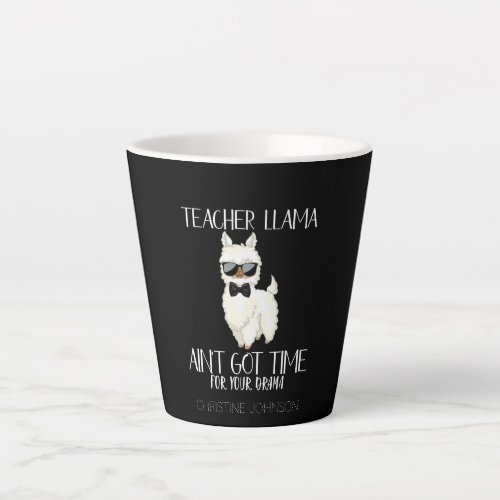 Cute and Funny Teacher Llama | Custom Name