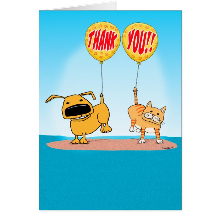 Cute and Funny Thank You Card