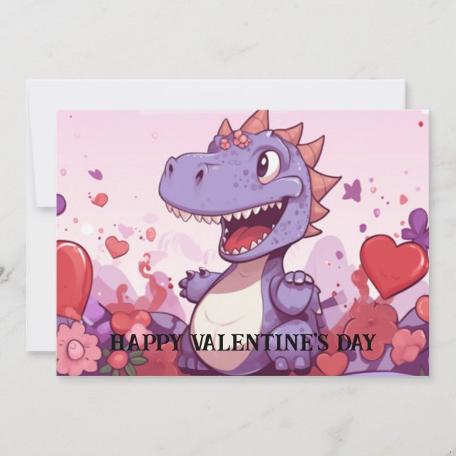 Cute and Funny Valentine's Day for Kids #28 Holiday Card (Front)
