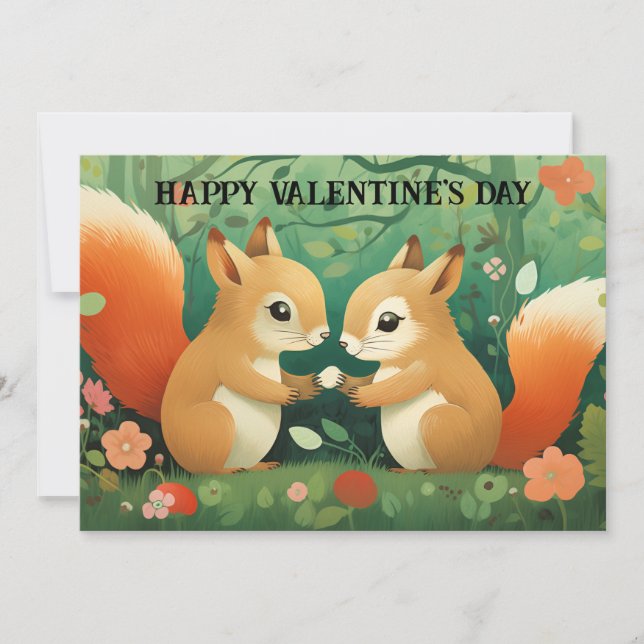 Cute and Funny Valentine's Day for Kids #50 Holiday Card (Front)