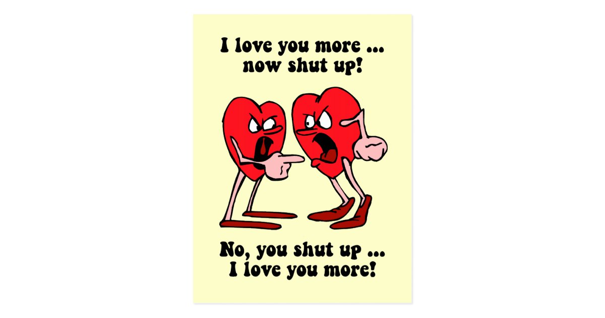 Cute and funny Valentine's Day Postcard | Zazzle.com