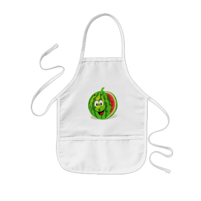Cute and funny  watermelon kids' apron (Front)