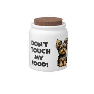 Cute and Funny Yorkshire Terrier candy Candy Jar