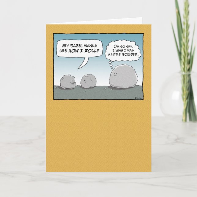 Cute and Funny You Rock! Card (Front)