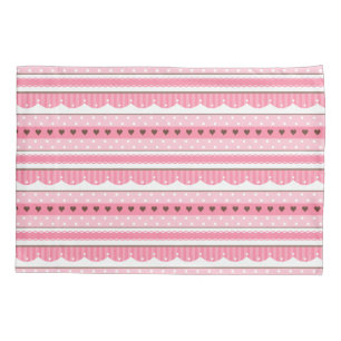 Cute and Girly Light Pink Pattern Design Pillowcase