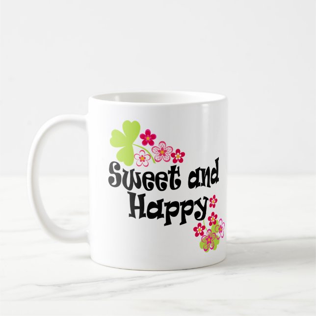 Cute and happy coffee mug (Left)