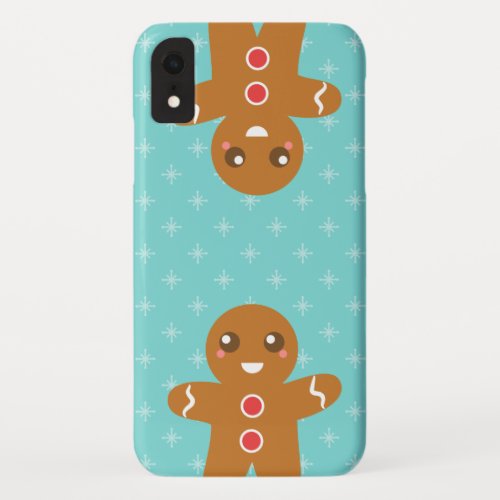 Cute and Happy Gingerbread Man for Christmas iPhone XR Case