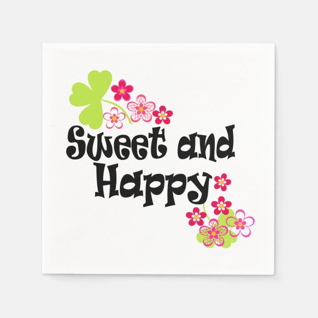 Cute and happy napkins (Front)
