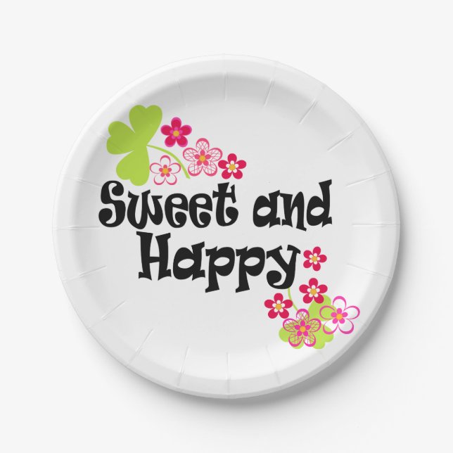 Cute and happy paper plates (Front)