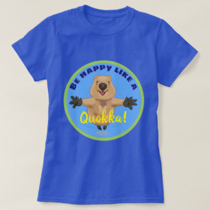Cute and happy quokka jumping cartoon T-Shirt