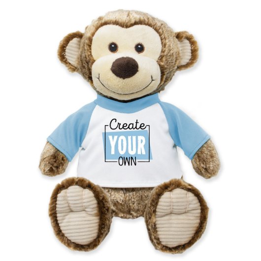 Cute and Hug-gable Monkey Stuffed Plush Animal (Front)