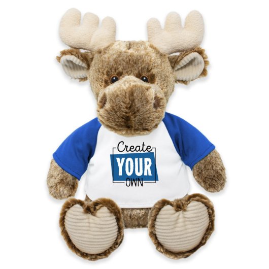 Cute and Lovable Plush Moose Stuffed Animal (Front)