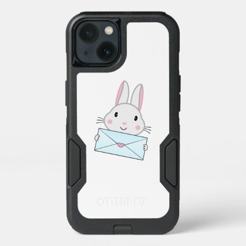 Cute and lovely Bunny holding Love Letter iPhone 13 Case