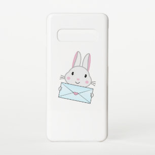 Cute and lovely Bunny holding Love Letter Samsung Galaxy S10 Case