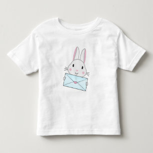 Cute and lovely Bunny holding Love Letter Toddler T-shirt