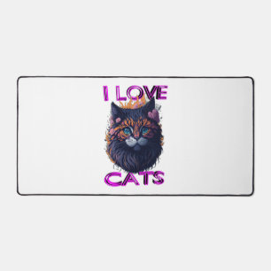 Cute and lovely cat s5 desk mat