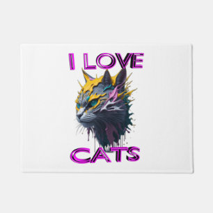 Cute and lovely cat s6 doormat