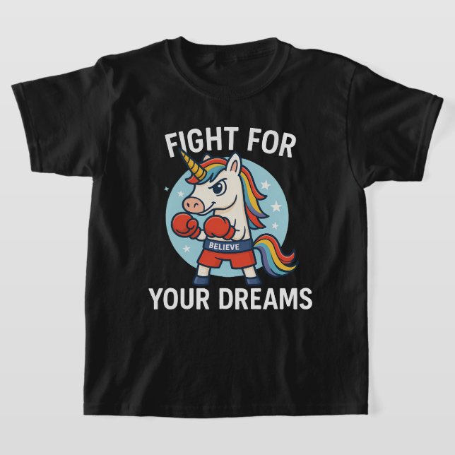 Cute and magical unicorn Baby and kids boys girls T-Shirt (Laydown)