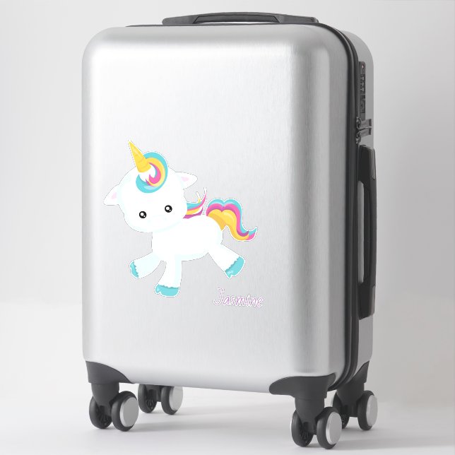 Cute and Magical Unicorn Sticker (Suitcase)