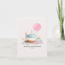 cute and minimal birthday card.
