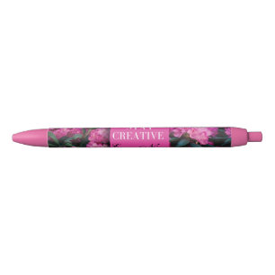 Cute and minimalist personalized pink pen cover
