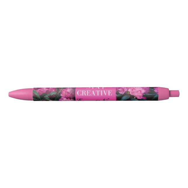 Cute and minimalist  personalized pink pen cover (Front)