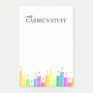 Cute and Personalized Teacher  Post-it Notes