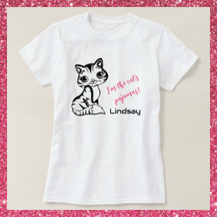 Cute and Pink Cat's Pajamas T-Shirt