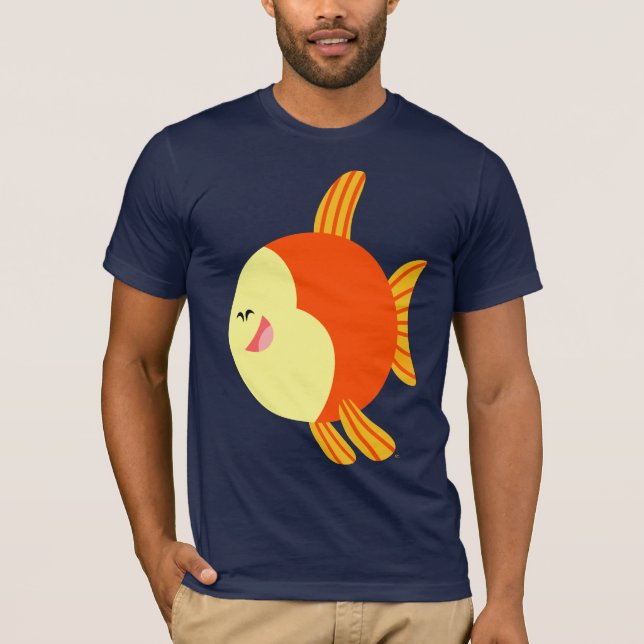 Cute and Plump Cartoon Fish T-Shirt (Front)