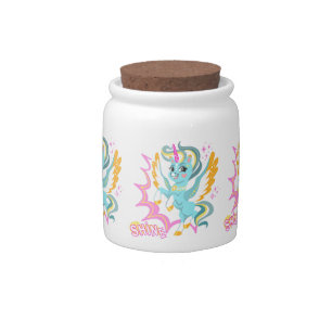 Cute and powerful unicorn candy jar