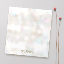 Cute and Pretty Subtle Bokeh Notepad
