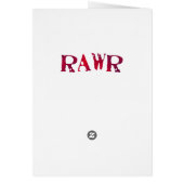 Cute and Romantic Dinos - Rawr Cards (Back)