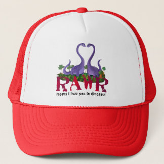 Cute and Romantic Dinos - Rawr Trucker Hat