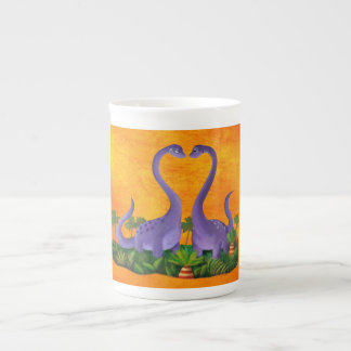 Cute and Romantic Dinosaurs Bone China Mug