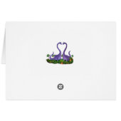 Cute and Romantic Dinosaurs Cards (Back Horizontal)