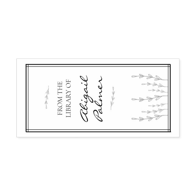 Cute and Simple Book Plate Stamp (Imprint)