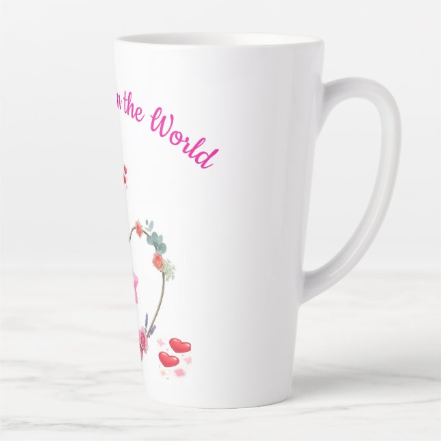 Cute and Simple Mom's Latte Mug (Right)