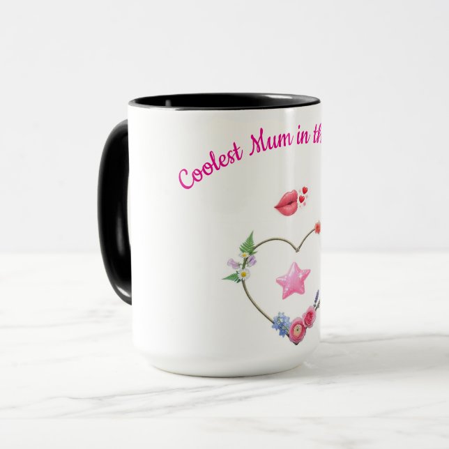 Cute and Simple Mom's Mug (Front Left)
