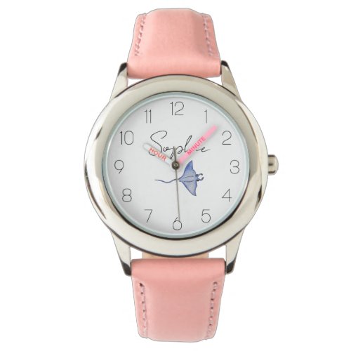 Cute and Simple Under the Sea Manta Ray kids watch