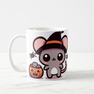 Cute and spooky Halloween illustration featuring a Coffee Mug