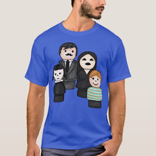 Cute and Spooky Little Round Family T_Shirt