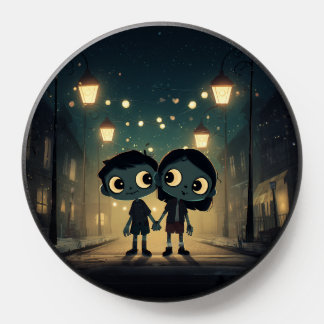 Cute and Spooky Zombies in Love - PopSocket
