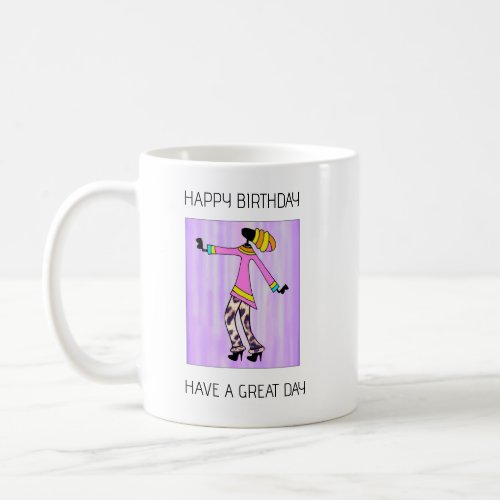 Cute and stylish birthday girl  coffee mug