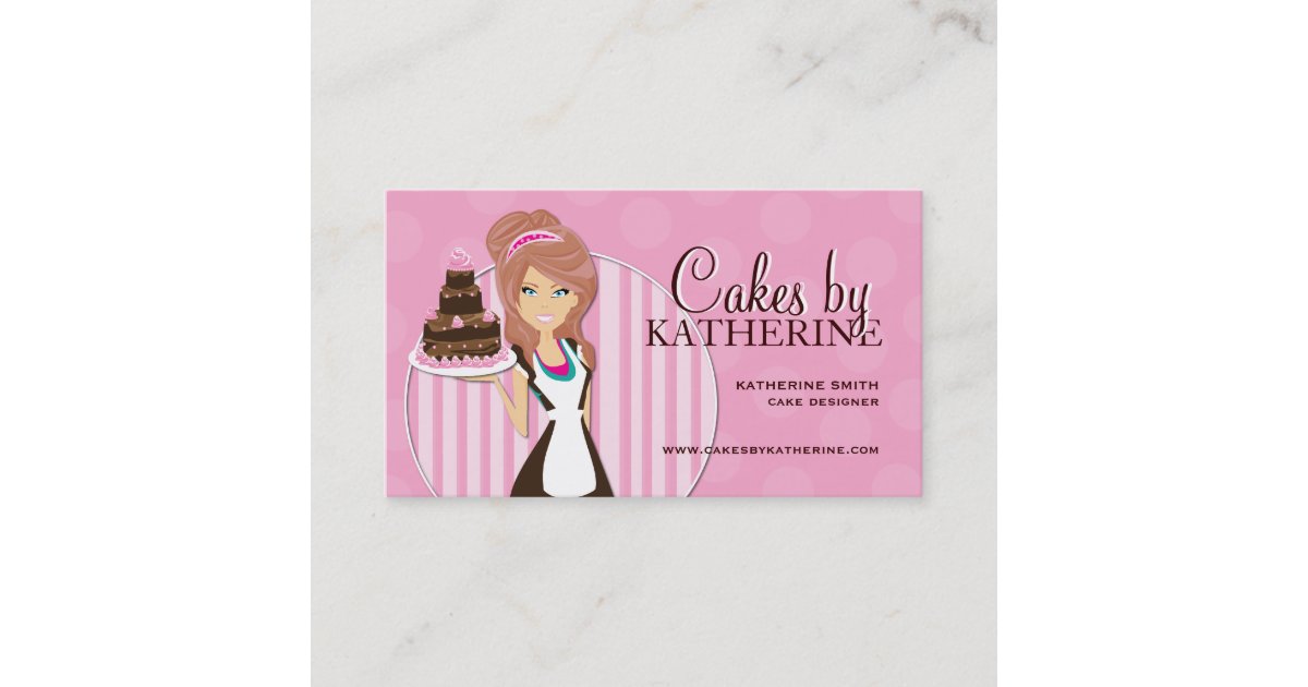 Cute and Sweet Bakery Business Cards