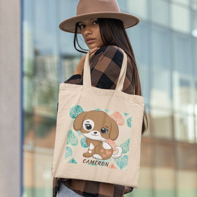 Cute and sweet puppy Tote Bag (Creator Uploaded)