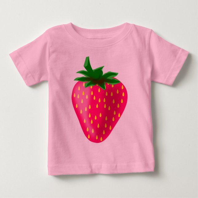 Cute and sweet strawberry baby T-Shirt (Front)