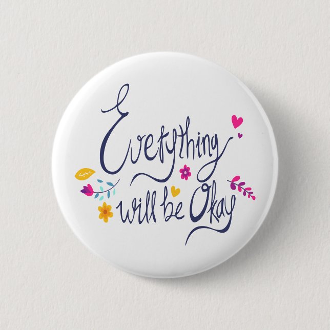 Cute and Touching Sayings from Kids Graphic Design Button (Front)