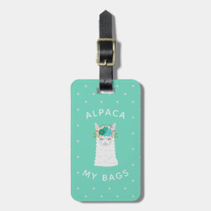 Llama luggage tag 2025