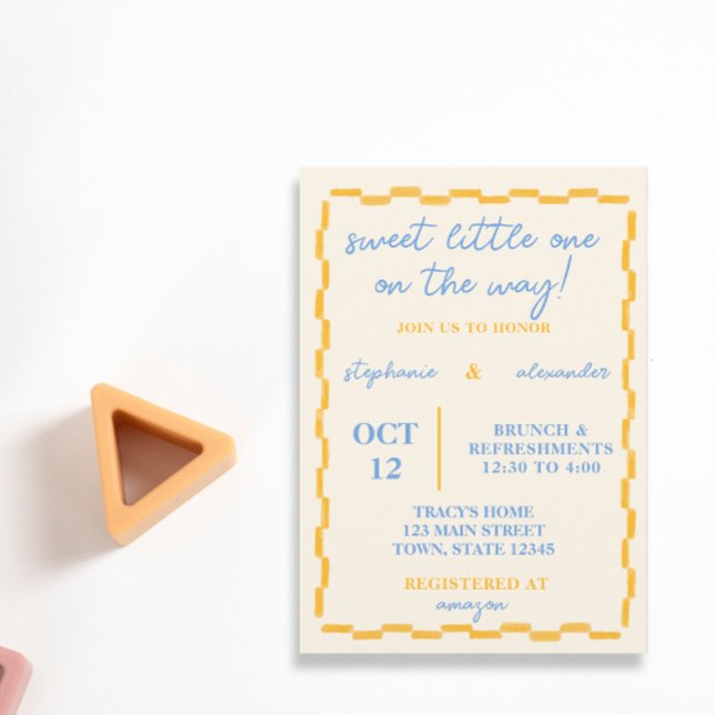 Cute and Trendy Baby shower Invitation (Creator Uploaded)